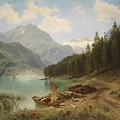 10007-1-Gebirgssee by August Kessler (1826-1906) at 1874.jpg