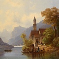 10007-5-Am Heimweg von der Sonntagsmesse by Anton Doll (1826–1887) at 1887.jpg