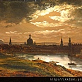 40173-Dresden by Moonlight by Johan Christian Dahl (1788–1857) at 1845.jpg