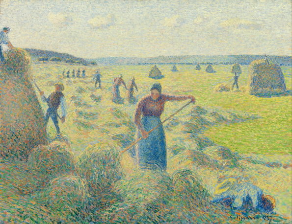 60005-La Récolte des Foins, Éragny by Camille Pissarro (1830–1903) at 1887.jpg