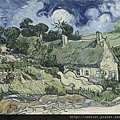 60141-Thatched Cottages at Cordeville by Vincent van Gogh (1853–1890) at 1890.jpg