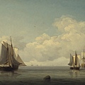 91027-Fishing Boats in a Calm Sea by Charles Brooking (1723–1759) at 1745-59.jpg