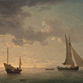 91029-A Lugger and a Smack in Light Airs by Charles Brooking (1723–1759) at 1750.jpg