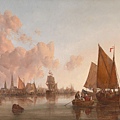 91035-Sailing Boats and Barges on a Dutch by John Berney Crome (1794 - 1842) at 1825.jpg