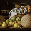 11017--Still Life with Melon and Pears by Luis Egidio Meléndez (1716–1780) at 1772.jpg