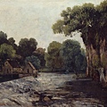 11011-The Weir at the Mill by Gustave Courbet (1819–1877) at 1866.jpg