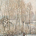 11005-Morning Sunlight on the Snow, Eragny-sur-Epte by Camille Pissarro (1830–1903) at 1895.jpg