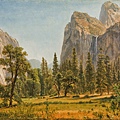 13005-Bridal Veil Falls, Yosemite Valley, California by Albert Bierstadt (1830–1902) at 1871-73.jpg