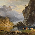 13035-1-Indians spear fishing-2 by Albert Bierstadt (1830–1902) at 1862.jpg