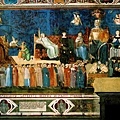 13.1 Sala dei Nove, north wall, The Virtues of Good Government, fresco, Palazzo Pibblico, 1337-40, Siena.jpg