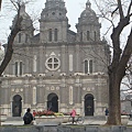 王府井大街上的天主教堂