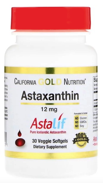 iHerb PTT 推薦品牌 California Gold Nutrition, Astaxanthin, AstaLif Pure Icelandic