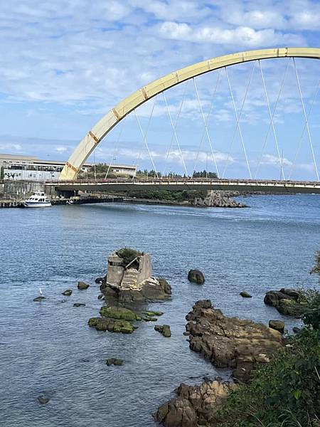 八尺門山山頂俯瞰阿根納造船廠遺址遺構，九份，正濱漁港，基隆港