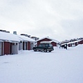 我們住的小木屋~看出去一片白雪茫茫的~