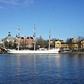 斯德哥爾摩濱波羅的海，港邊景色非常美麗~