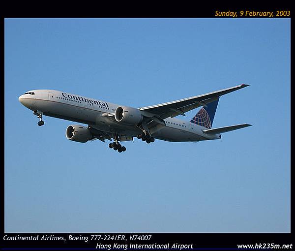 美國大陸航空 A