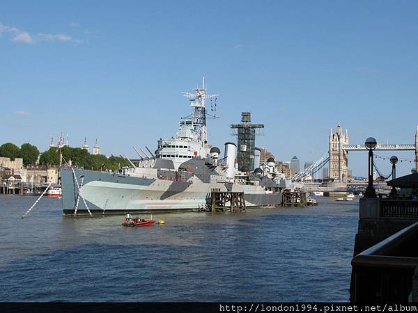 倫敦泰唔士河退休軍艦HMS Belfast