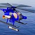 500MD ASW 反潛直升機+掛載煙標定位器、MK46魚雷
