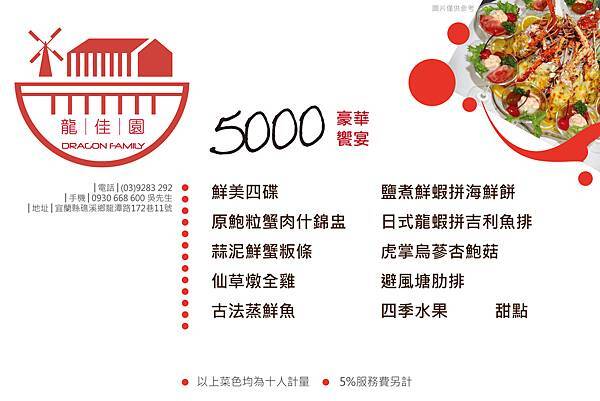 201308_5000元菜單