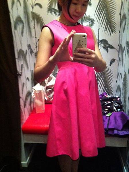 fitting kate spade pink dress 2