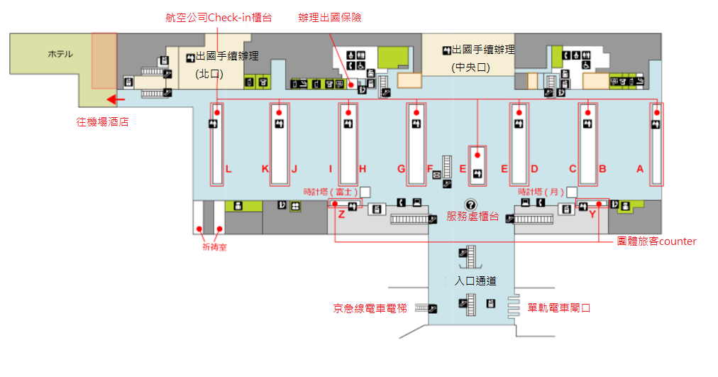 28羽田機場出境圖