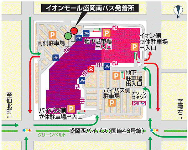 AEON MALL 盛岡南周邊地圖map_neighboring.gif