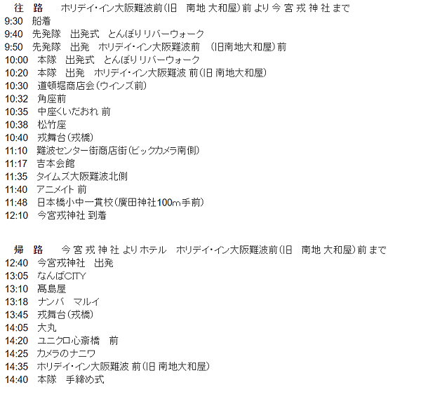 大阪祭典 十日戎祭典的重頭戲 寶惠駕遊行 觀看遊行完全攻略 Ken的日本玩樂 交通攻略本