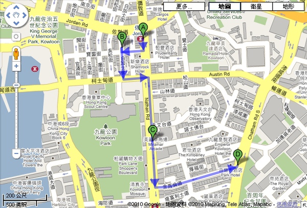 佐敦站地圖 佐敦站地圖