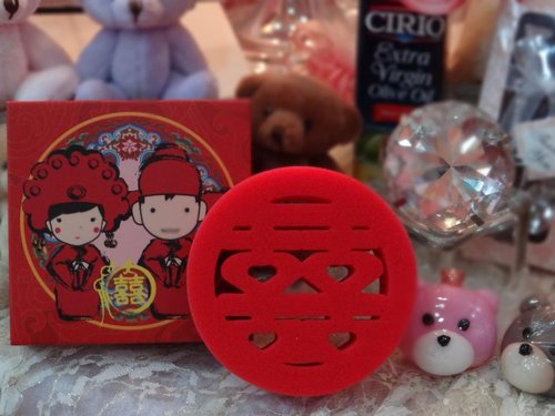 幸福久久久創意婚禮小物~~澡囍囍字沐浴球01 幸福久久久創意婚禮小物~~澡囍囍字沐浴球01
