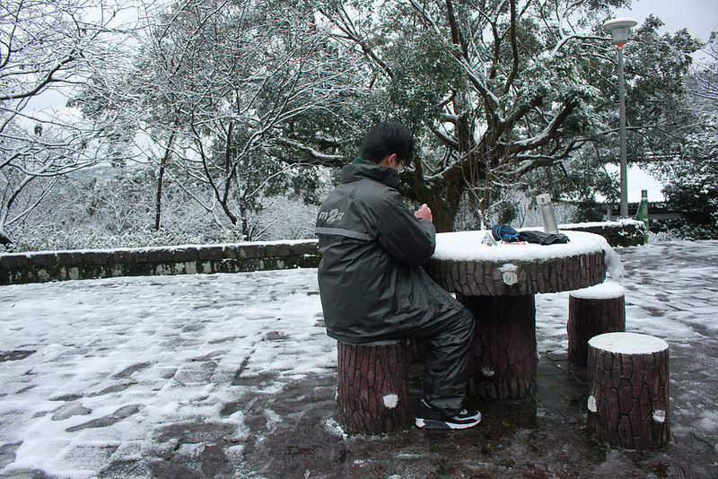 2016-台北陽明山-瑞雪-難得一見的雪白山景-17度C隨拍 (101)