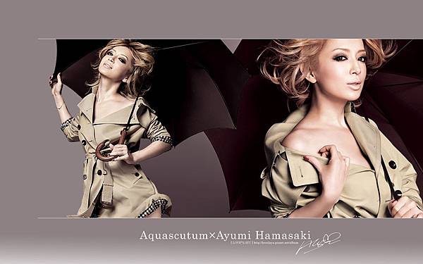 Aquascutum×Ayumi Hamasaki 自製桌布 [ 1440×900 ] 20110217