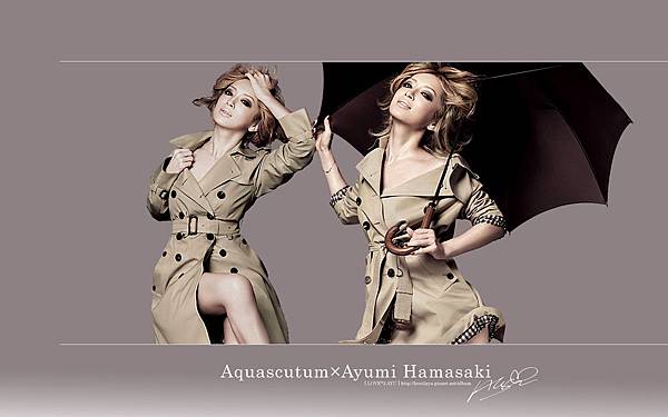 Aquascutum×Ayumi Hamasaki 自製桌布 [ 1440×900 ] 20110217