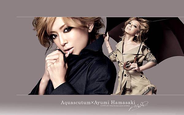 Aquascutum×Ayumi Hamasaki 自製桌布 [ 1440×900 ] 20110217