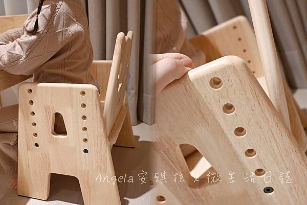 环安家具 幼儿成长桌椅组//陪伴宝贝成长的实木桌椅组 五段高