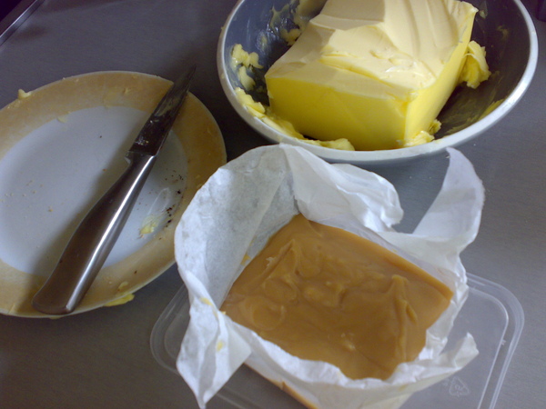 caramel making...