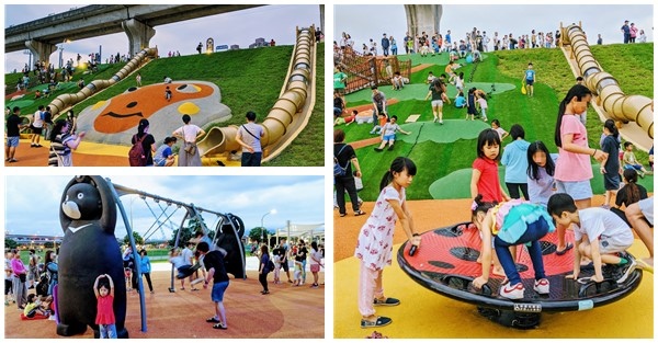 熊猴森樂園【新北大都會公園】好好玩！三重親子景點,自行車租借