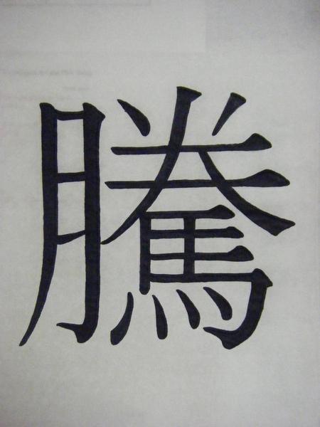 最喜歡的漢字:騰