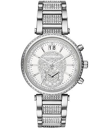 Michael Kors SAWYER系列水鑽鍊帶錶款NT$18,460