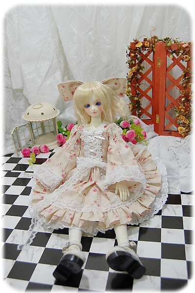 40cm淺咖啡小花長袖洋裝 (3).jpg