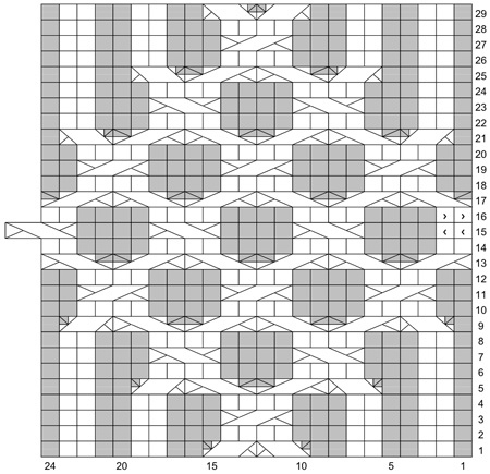 knotty but nice hat _ chart