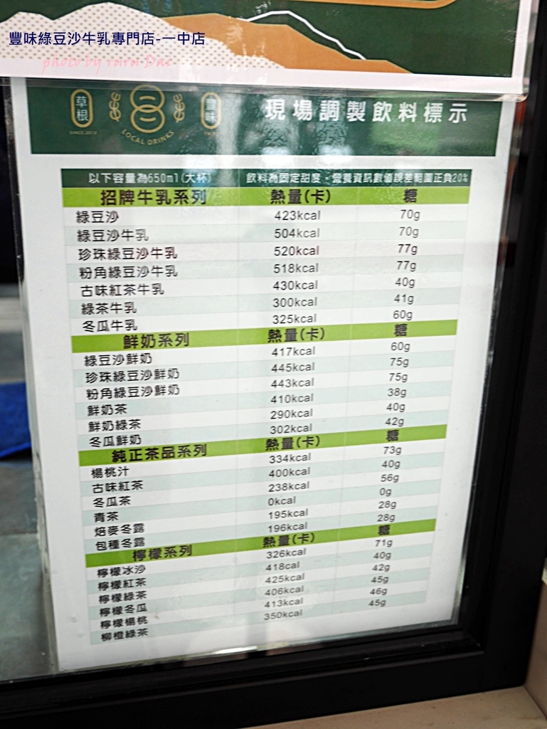 一中街必買綠豆沙-豐味綠豆沙牛乳專門店一中支店,除了綠豆沙牛