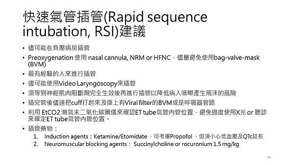 新型冠狀病毒感染(COVID-19)重症照護