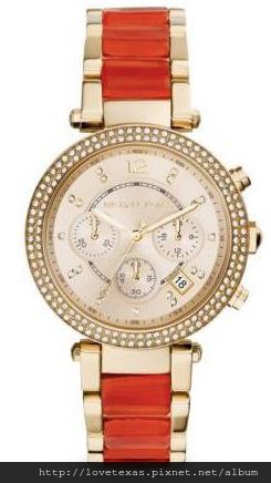 M.K_Parker Gold-Tone Acetate Watch MK6139 $9180 含運.JPG