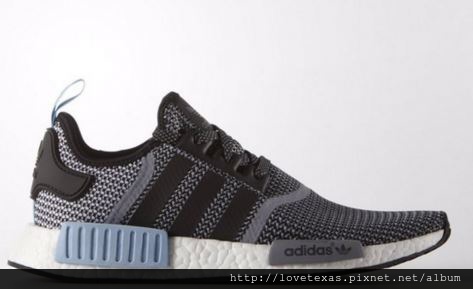 男鞋 MEN'S ADIDAS NOMAD BOOST-BLACK WHITE CLEAR BLUE