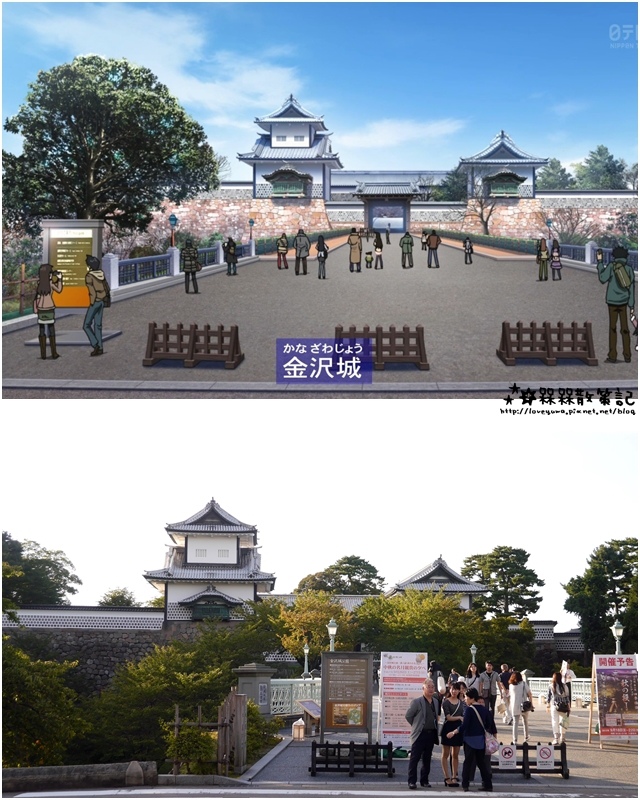 跟著柯南遊兼六園金澤城-柯南聖地巡禮