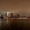 New York夜景 and Brooklyn Bridge