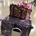 抵達台灣，行李提領完成。