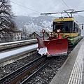 列車須要靠這種設備剷雪，不然遇到下雪ˋ天可能就無法前進了。
