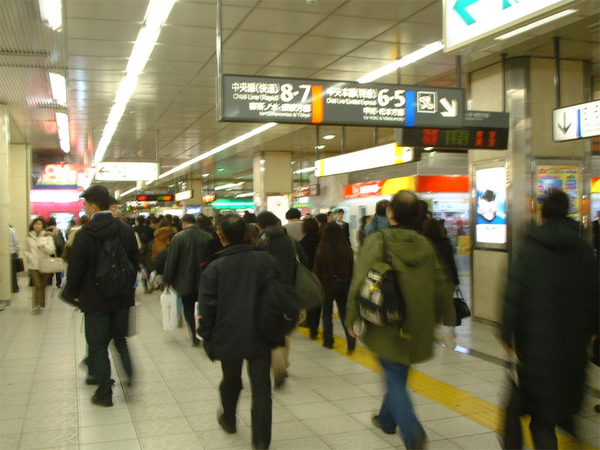 原宿駅裡面