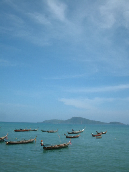 海水很藍